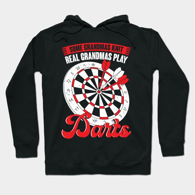 Funny Darts Grandma Grandmother Gift Hoodie by Dolde08